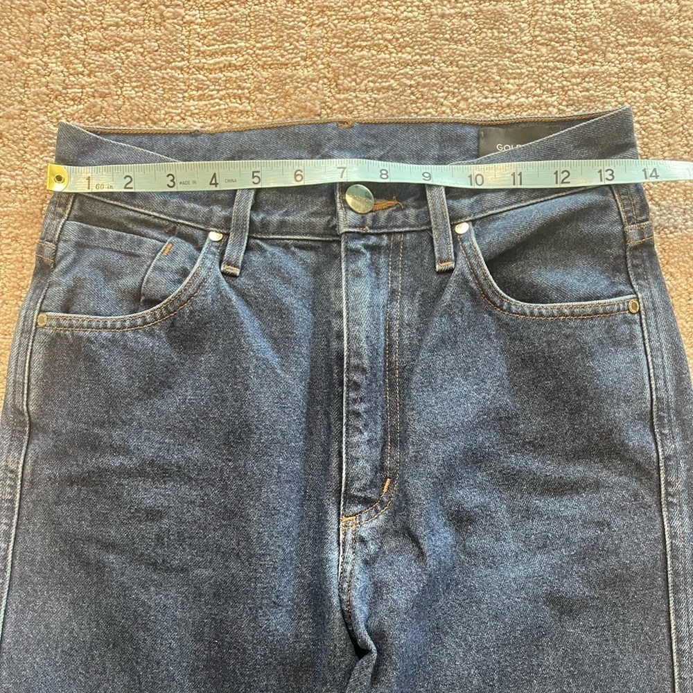 Goldsign A Jean, Dark Blue, Straight Leg, High Rise, 28” Inseam,W3342-759,Sz. 25 - Picture 9 of 16